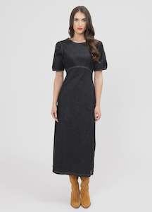 Maya Dress-Washed Black