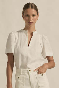 Zoe Kratzmann: Recollect Top - Porcelain