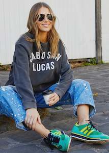 Cabo San Lucas Sweat -Faded Black