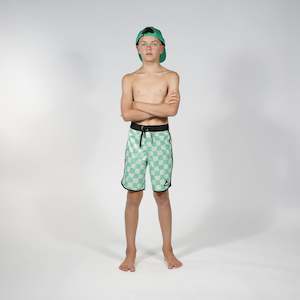 Kermit Board Short - Green Check