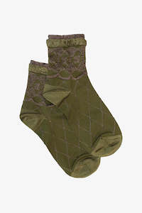 Florence Sock -Olive