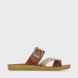 Lo Cabos: Los Cabos Bria Sandal - Cognac