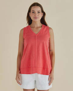 New Arrivals: Mariah Tank - Grapefruit