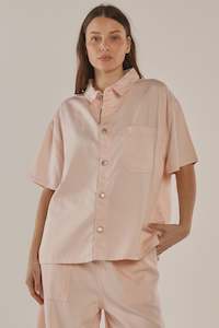 New Arrivals: Saffra SS Denim Shirt - Pink
