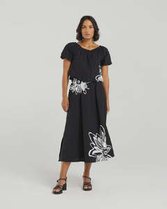 Et Alia: Daisy Skirt - Black Bloom