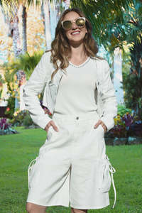 Coop: Bow & Go Jort - White