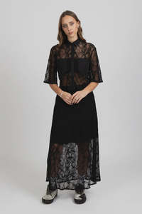 Lace it Skirt-Black