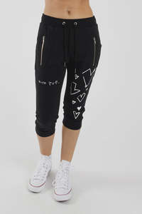 Federation: Cut Trackies - With Love - Black/White