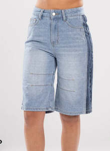 Double Denim Short - Blue/Dk Blue