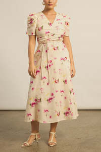 Glimmer Dress - Watercolour Bloom