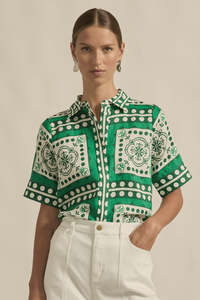 Zoe Kratzmann: Pixel Top - Parrot Scarf