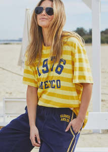 Stripe Retro Tee - Yellow