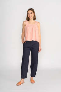 Evolve Top - Coral Check