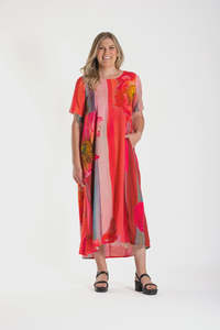 Menaka Dress - Vibrant Poppies
