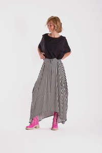 Tarryn Skirt - Thin Monostripe