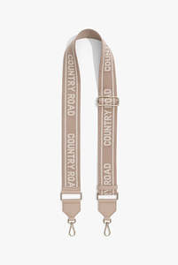 Gift Ideas: Stripe Branded Bag Strap - Sand