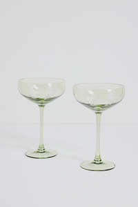 Olive Green Cocktail glasses