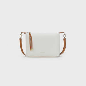 Gift Ideas: Dana Crossbody Bag - White/Tan