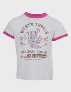Eve Girl Cowgirl Ringer Tee