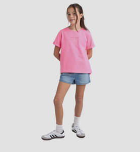 Eve Girl: Eve Girl Washed Tee - Rose