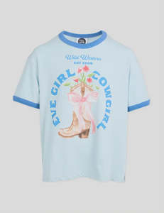 Eve Girl Rodeo Ringer Tee