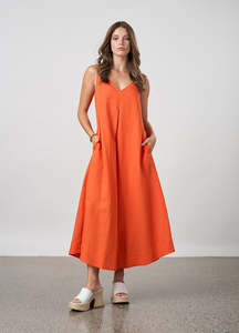 Eclipse Maxi Dress - Mandarin