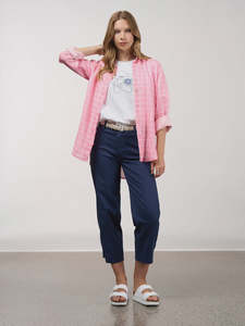 Madly Sweetly: Wavelength Shirt - Candy/White