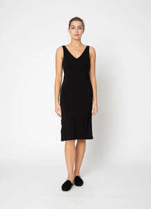 Reversable Rayon Slip Full Length - Black
