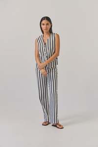 Tuesday Label: Oakley Pants - Indigo Stripe