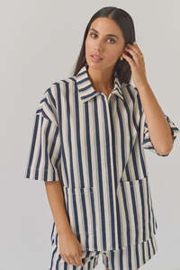 Sebel Shirt - Indigo Stripe