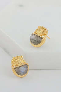 30: Leah Earring - Labradprite