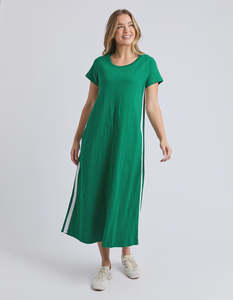 Recovery Dress - Green with White Stripe