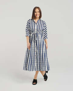 Ava Dress - Ink Check