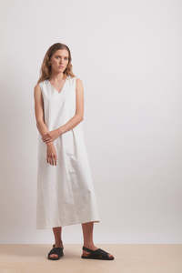 Buckle Up Dress - Ivory