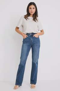 Jeans: Soho Mid Rise Comfort Jean - Mid Blue