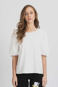 Punch Top - White Linen