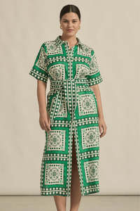 Roam Dress - Parrot Scarf