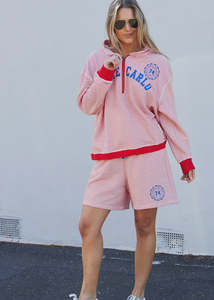 Riviera Stripe Shorts - Red/White