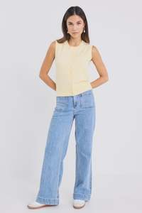 Alleyway Soft Knit Vest - Butter