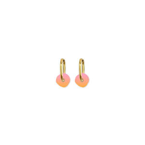 Gift Ideas: Cami Ombre Circle Earrings - Orange