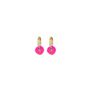Cami Ombre Circle Earrings - Pink