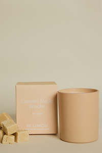 Homeware: Caramel Maple Brioche Candle 210g - Tan