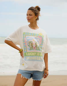 Lucky Star Tee - White