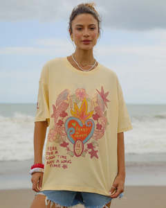 50: Heart of Hearts Tee - Lemon