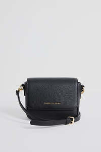 london Leather Small Crossbody Bag - Black