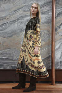 New Arrivals: Charge It To My Room Dress - Border Spot