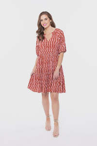 Courageous Mini Dress - Terracotta