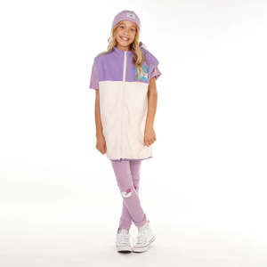 Childern: Girls Everything Vest - Purple Cream