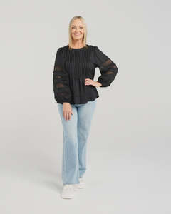New Arrivals: Fatima Top - Black