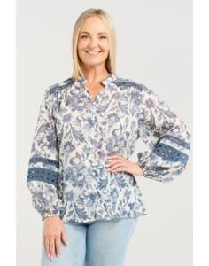 Willow Blouse - Porcelaine